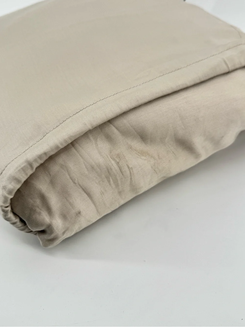 Ettitude Bamboo King Size Sateen Sheet Set Color Sand NWT